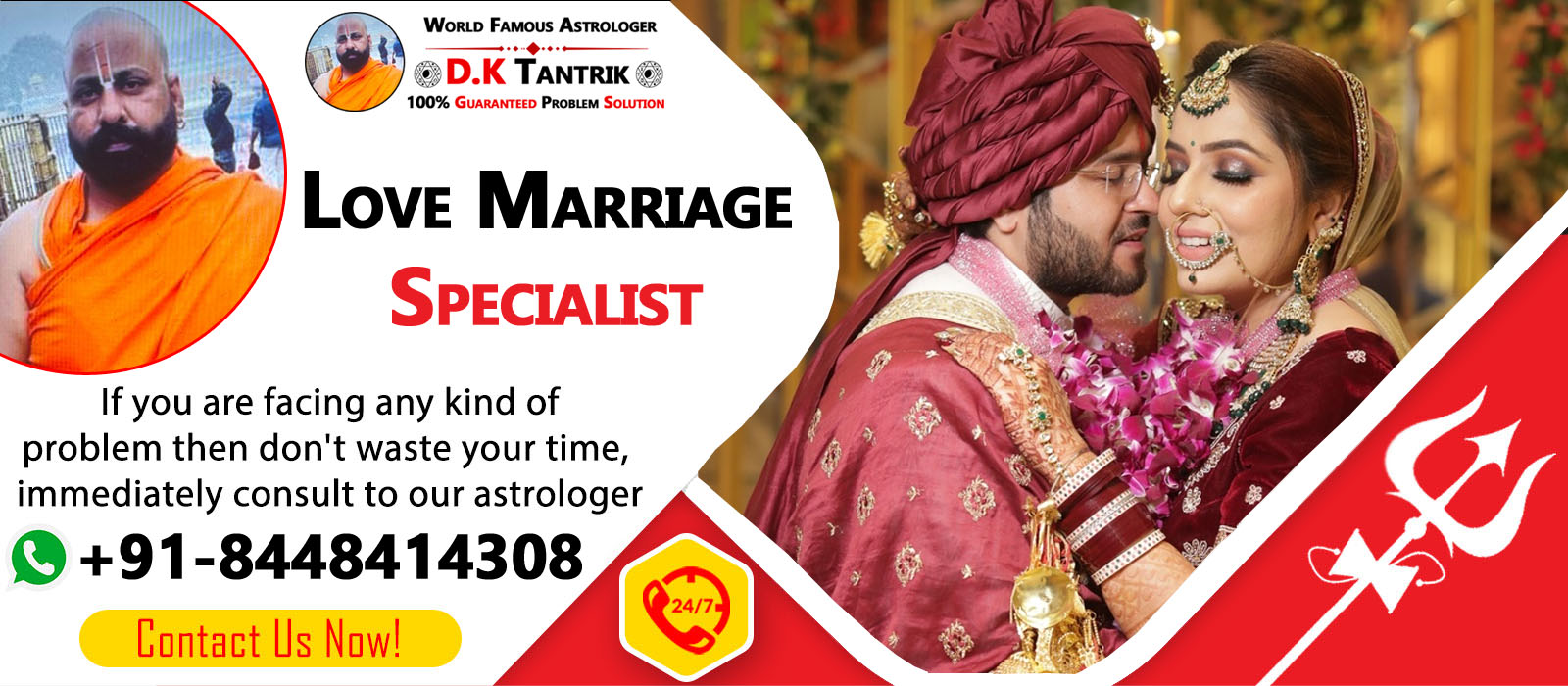 World Famous Astrologer D.K Ji +91-8448414308